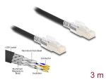 Delock RJ45 Netzwerkkabel Cat.6A S/FTP mit Secure Clips...