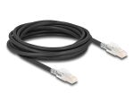 Delock RJ45 Netzwerkkabel Cat.6A S/FTP mit Secure Clips Set 5 m schwarz