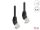 Delock RJ45 Netzwerkkabel Cat.6A S/FTP 45° nach oben gewinkelt 5 m schwarz