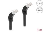 Delock RJ45 Netzwerkkabel Cat.6A S/FTP 45° nach unten...
