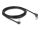 Delock RJ45 Netzwerkkabel Cat.6A S/FTP Slim 90° oben / unten gewinkelt 3 m schwarz