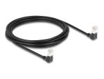 Delock RJ45 Netzwerkkabel Cat.6A S/FTP Slim 90° unten...