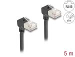 Delock RJ45 Netzwerkkabel Cat.6A S/FTP Slim 90° unten...