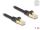 Delock RJ45 Netzwerkkabel mit Geflechtmantel Cat.6A S/FTP Stecker zu Stecker 1 m schwarz