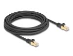 Delock RJ45 Netzwerkkabel mit Geflechtmantel Cat.6A S/FTP...