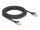 Delock RJ45 Netzwerkkabel mit Geflechtmantel Cat.6A S/FTP Stecker zu Stecker 5 m schwarz