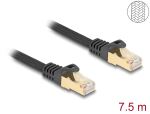 Delock RJ45 Netzwerkkabel mit Geflechtmantel Cat.6A S/FTP...