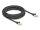 Delock RJ45 Netzwerkkabel mit Geflechtmantel Cat.6A S/FTP Stecker zu Stecker 7,5 m schwarz
