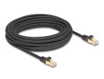 Delock RJ45 Netzwerkkabel mit Geflechtmantel Cat.6A S/FTP...