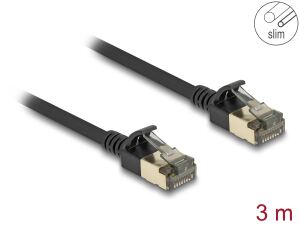 Delock RJ45 Netzwerkkabel Cat.8.1 F/FTP Slim Pro 3 m schwarz