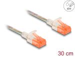 Delock RJ45 Netzwerkkabel Cat.6A U/UTP Slim 0,3 m...