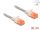 Delock RJ45 Netzwerkkabel Cat.6A U/UTP Slim 0,3 m transparent