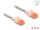Delock RJ45 Netzwerkkabel Cat.6A U/UTP Slim 0,5 m transparent