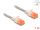 Delock RJ45 Netzwerkkabel Cat.6A U/UTP Slim 1 m transparent