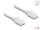 Delock RJ45 Netzwerkkabel Cat.6A Stecker zu Stecker mit robuster Rastnase Industrietauglich U/UTP Slim 1 m weiß
