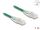 Delock RJ45 Netzwerkkabel Cat.6A Stecker zu Stecker mit gebogener Rastnase U/FTP Slim 1 m grün