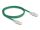 Delock RJ45 Netzwerkkabel Cat.6A Stecker zu Stecker mit gebogener Rastnase U/FTP Slim 1 m grün