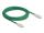 Delock RJ45 Netzwerkkabel Cat.6A Stecker zu Stecker mit gebogener Rastnase U/FTP Slim 5 m grün