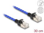 Delock RJ45 Netzwerkkabel mit Geflechtmantel Cat.6A U/FTP...