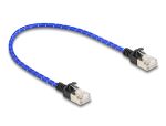 Delock RJ45 Netzwerkkabel mit Geflechtmantel Cat.6A U/FTP...