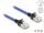 Delock RJ45 Netzwerkkabel mit Geflechtmantel Cat.6A U/FTP Slim 0,5 m blau