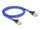 Delock RJ45 Netzwerkkabel mit Geflechtmantel Cat.6A U/FTP Slim 1 m blau