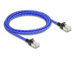 Delock RJ45 Netzwerkkabel mit Geflechtmantel Cat.6A U/FTP...
