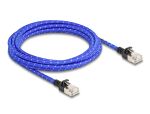 Delock RJ45 Netzwerkkabel mit Geflechtmantel Cat.6A U/FTP...