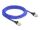 Delock RJ45 Netzwerkkabel mit Geflechtmantel Cat.6A U/FTP Slim 3 m blau