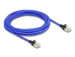 Delock RJ45 Netzwerkkabel mit Geflechtmantel Cat.6A U/FTP...