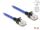 Delock RJ45 Netzwerkkabel mit Geflechtmantel Cat.6A U/FTP Slim 5 m blau