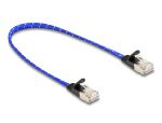 Delock RJ45 Flachband Netzwerkkabel mit Geflechtmantel...