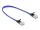 Delock RJ45 Flachband Netzwerkkabel mit Geflechtmantel Cat.6A U/FTP 0,3 m blau