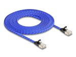 Delock RJ45 Flachband Netzwerkkabel mit Geflechtmantel...