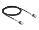 Delock RJ45 Netzwerkkabel mit doppeltem Knickschutz...