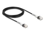 Delock RJ45 Netzwerkkabel mit doppeltem Knickschutz...