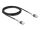 Delock RJ45 Netzwerkkabel mit doppeltem Knickschutz Cat.6A UTP Slim 3 m schwarz