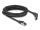Delock RJ45 Netzwerkkabel Cat.8.1 S/FTP 90° oben gewinkelt / gerade 5 m schwarz