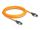 Delock RJ45 Netzwerkkabel mit USB Type-C™ Portfinder Funktion Self Tracing Cat.6A S/FTP 3 m orange