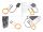 Delock RJ45 Netzwerkkabel mit USB Type-C™ Portfinder Funktion Self Tracing Cat.6A S/FTP 10 m orange