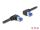 Delock RJ45 Netzwerkkabel Cat.6A S/FTP rechts / links gewinkelt 0,5 m schwarz