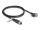 Delock M12 Kabel A-kodiert 8 Pin Buchse zu RJ45 Stecker mit Schrauben Cat.5e FTP 1 m schwarz