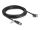 Delock M12 Kabel A-kodiert 8 Pin Buchse zu RJ45 Stecker mit Schrauben Cat.5e FTP 5 m schwarz