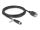 Delock M12 Kabel A-kodiert 8 Pin Buchse zu RJ45 Buchse zum Einbau Cat.5e FTP 3 m schwarz