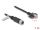 Delock M12 Kabel D-kodiert 4 Pin Buchse zu RJ45 Stecker mit Schrauben Cat.5e FTP 1 m schwarz