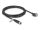 Delock M12 Kabel D-kodiert 4 Pin Buchse zu RJ45 Stecker mit Schrauben Cat.5e FTP 3 m schwarz