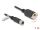 Delock M12 Kabel D-kodiert 4 Pin Buchse zu RJ45 Buchse zum Einbau Cat.5e FTP 1 m schwarz