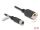 Delock M12 Kabel D-kodiert 4 Pin Buchse zu RJ45 Buchse zum Einbau Cat.5e FTP 2 m schwarz