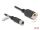 Delock M12 Kabel D-kodiert 4 Pin Buchse zu RJ45 Buchse zum Einbau Cat.5e FTP 3 m schwarz