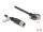 Delock M12 Kabel X-kodiert 8 Pin Buchse zu RJ45 Stecker mit Schrauben Cat.6A S/FTP 2 m schwarz